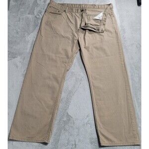 Levis 559 Jeans Mens 44x30 Beige Relaxed Straight Zip Fly Denim Cotton